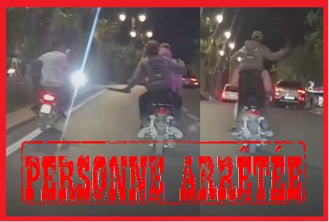 امن وجدة يوقف شخصان ظهرا بمقطع فيديو يحملان سلاحا ابيضا وهما على متن دراجة نارية