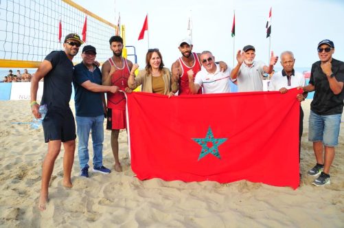 البطولة العربية للكرة الطائرة الشاطئية تحت السيطرة المغربية