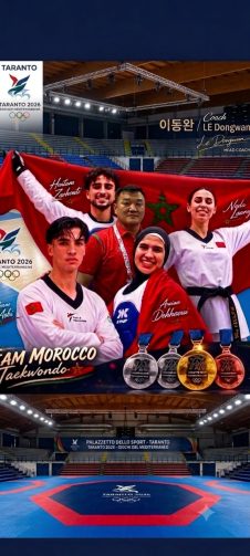 ذهبية الدحاوي وفضية التوزاني تقودان منتخب التايكواندو المغربي لمنصة التتويج بكوريا الجنوبية