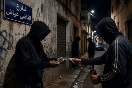 من يضع حدا لمعاناة ساكنة احياء الدشيرة الجهادية مع ظاهرة الاتجار في المخدرات والتعاطي للكحول خاصة بمحادة القاضي عياض