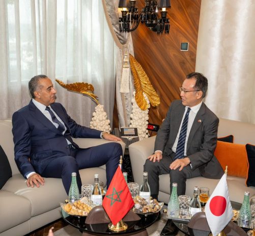 حموشي يستقبل السفير المفوض فوق العادة لليابان المعتمد بالرباط السيد ناكاتا ماساهيرو. 